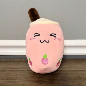 Kawaii Lissipuppe Strawberry Boba Milk Tea Plush